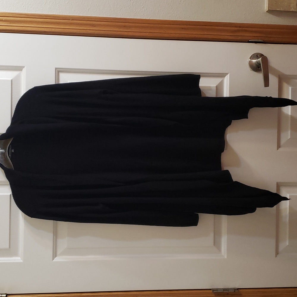 Women's long black sweater